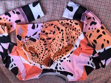 Bikini de manga larga con estampado de tigre para mujer, traje de baño de dos piezas con estampado de tigre para surfear, con realce, para verano, 2021