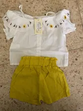 Shorts T-Shirt Bow Children Clothing Girls Summer 7-Years Print And Sleeveless for Kids