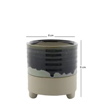 

Üç Renkli Mini Ayaklı Seramik Saksı