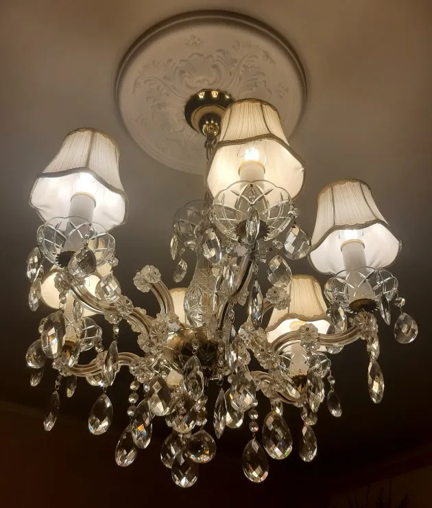 6-Pack Nordic Cloth Lampshades - Simple Design E14 Bulb Covers For Wall Lamps & Chandeliers