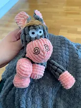 Juguetes interactivos para perros y gatos, rompecabezas de peluche con sonido de burro de peluche, chirriante para masticar