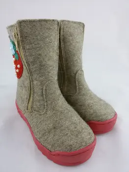 

36246 valenki Pink Berry felt 26-31 (26)