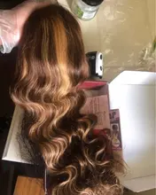 Pelucas de cabello humano 180% Remy brasileño, cabello humano ondulado prearrancado con cierre de encaje Frontal, 13x4