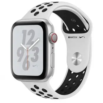 

APPLE WATCH Nike SERIALS 4 GPS CELLPHONE 40mm SILVER ALUMINUM WITH SPORT BAND PURE PLATINUM/N