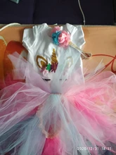Dress Unicorn Party-Outfits Birthday-Wear Christening Toddler Girls Infant Princess Kids