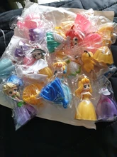 24 unids/set 5-8cm de princesa de Disney juguetes Snow White Sofía Belle Cenicienta Alice Anna dormir belleza vestido cambiante regalo