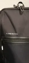 Kingsons-mochila de 13 pulgadas para hombre y mujer, morral para ordenador con carga USB externa, impermeable, antirrobo, escolar
