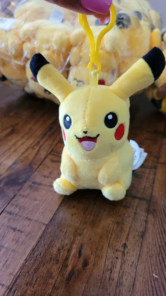 20pcs/lot Pokemon Anime Pikachu plush toys pendant keychain Doll photo review
