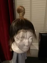 Pelucas de cabello humano con encaje Frontal para mujer, 1B/27 Bob corto, 180%, brasileño, 13x4, ombré, Bob, Remy, 4x4, cierre de encaje