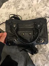 Bolso europeo de cuero PU para motocicleta para mujer, bandoleras cruzadas con remaches y borlas