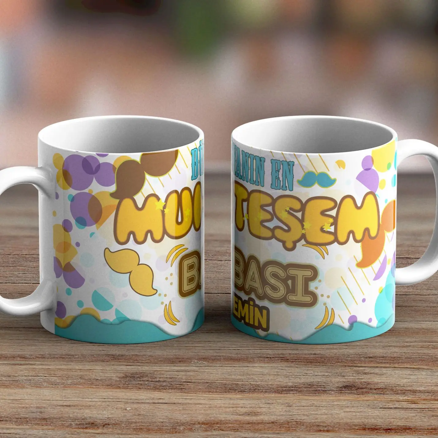 Customized Spectacular Dad Themed White Cup -05 |