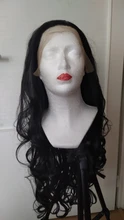 Wigs Lace-Front Imstyle Hairline Heat-Resistant-Fiber Wavy Black Natural Synthetic Women