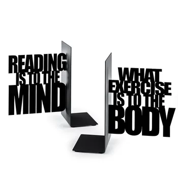 

Balvi-Exercise Your Mind holds books of metal. Two piece set.