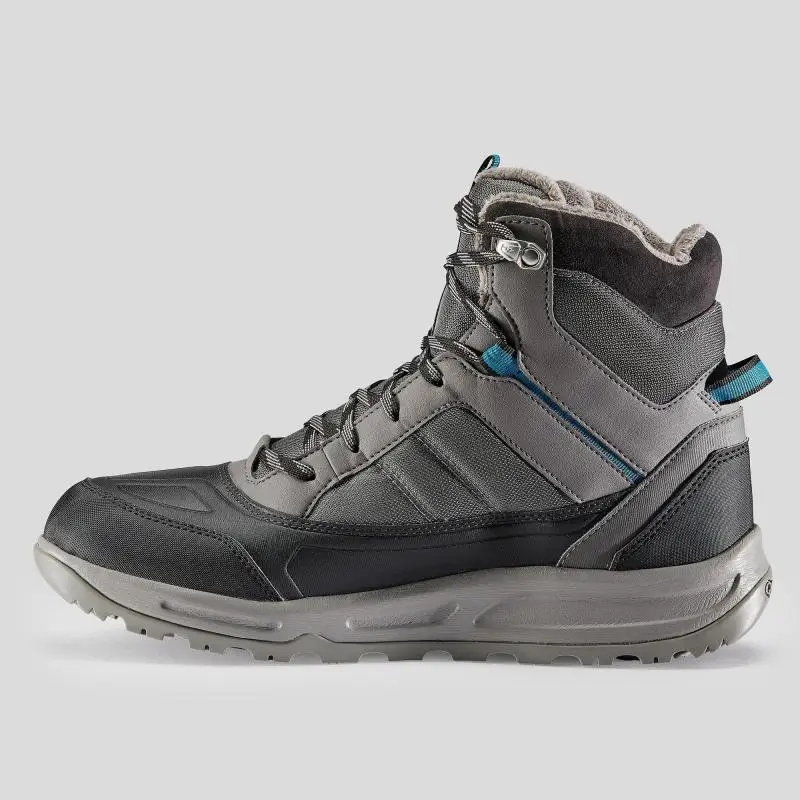 БОТИНКИ МУЖСКИЕ ДЛЯ ЗИМНИХ ПОХОДОВ SH120 WARM MID QUECHUA Decathlon
