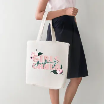 

Angemiel Bag Go Girl Women Big Shopping Beach Tote Bag