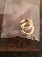 Pendientes de Clip de Color dorado Punk Rock para mujer, sin Piercing, cadena de eslabones moderna, pendientes de cartílago con estilo, joyería de fiesta