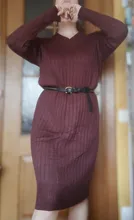 Knitted Dresses Robe Sweater Loose Maxi Oversize Long-Sleeve Winter Womens Vestido Autumn