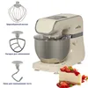 Planetary mixer HIBERG MP 1040 DY 1000W bowl 4 l stainless steel LCD display 6 speeds hook spatula whisk lid ► Photo 3/6