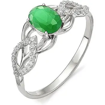 

Alcor ring with agate and cubic zirconia