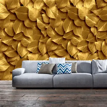 

Wall mural-golden leaves-250x175 cm