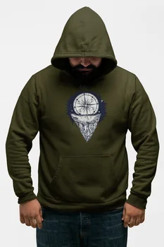 

Angemiel Wear Rock Gravel Compass Green Men 'S Hooded Sweatshirt