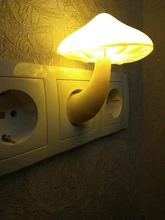 Lights-Lamp Wall-Socket Mushroom Us-Plug Led-Night-Light Home-Decoration for EU