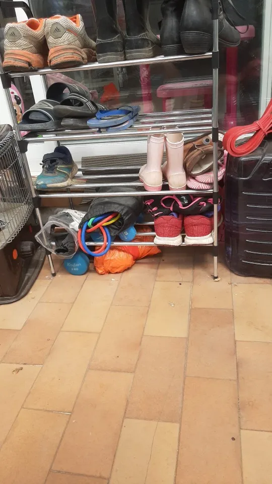 Organizator na buty w formie regału aluminiowy metalowy stojak na buty DIY buty półka do przechowywania Organizer do domu akceso