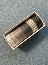 8 unidades/juego de cinta Washi de Color sólido, cinta adhesiva decorativa Kawaii, cinta adhesiva para diario de recortes, cinta de papelería