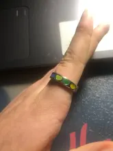 Anillo de corazón de amor esmaltado colorido gótico Vintage, anillos sencillos de Metal dorado y plateado para mujer, joyería Punk Rock