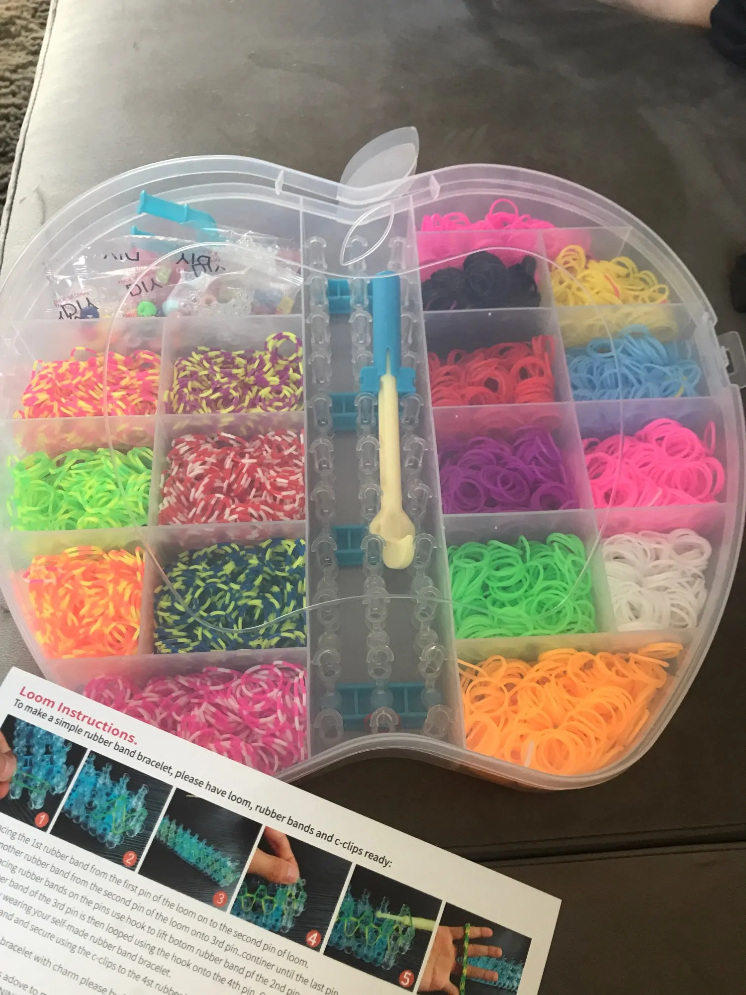 DIY Toy Loom Rubber Bands 10000pcs Silicone Bands Elastic Refill