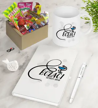 

Personalized Pharmacist Nostalgic Lezzetler Notebook Pen Mug Gift Seti-7
