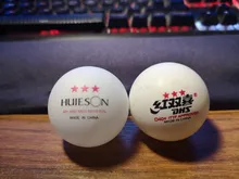 Huieson-pelotas de tenis de mesa 30 50 100, Material inglés, 3 estrellas, 40 + Pelotas de Ping Pong de plástico ABS, para entrenamiento de tenis de mesa
