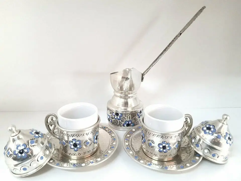 Турецкий сервиз для кофе кофейная фарфоровая чашка и блюдце кофейник|Чашки
