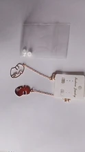 Pendientes de Clip de Cara hueca con estilo abstracto para niñas, sin Piercing, aretes con abalorio llamativo, novedad de 2019
