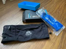 Aonijie-Bolsa para cintura al aire libre para correr, paquetes de cintura ultraligeros portátiles, soporte de teléfono para acampar, con frasco blando de agua