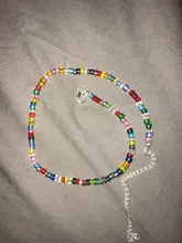 Collar sencillo con cuentas de semillas para mujer, Gargantilla corta con cuentas, joyería, Gargantilla, regalo, 1 ud.