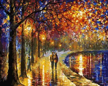 

Couple by the lake, painting-coloring by numbers Snow White 022-ab