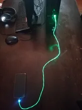 Cable de carga magnética para teléfono móvil, Cable de carga para iphone, LED, Micro USB, tipo C