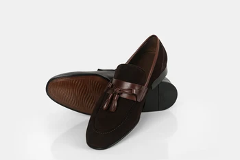 

Men's moccasins shoes suitable for Daily use Hand-made (hand-painted) breathable casual elegant 100 real leather