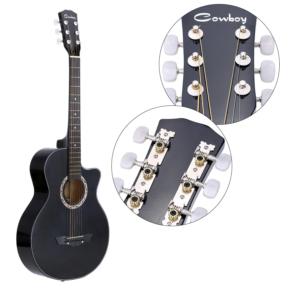Высокое качество 38 &quotГитары РА 38&quot Акустическая гитары народная Гитары Durbale 6