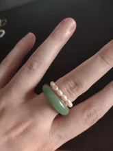 Anillos geométricos de perlas de imitación minimalistas para mujer, joyería para dedo, anillo elástico ajustable a la moda, novedad
