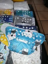 [Simfamily]-Conjunto de pañales para bebé, pañal de tela lavable reutilizable, cubierta ajustable ecológica, 3-15kg