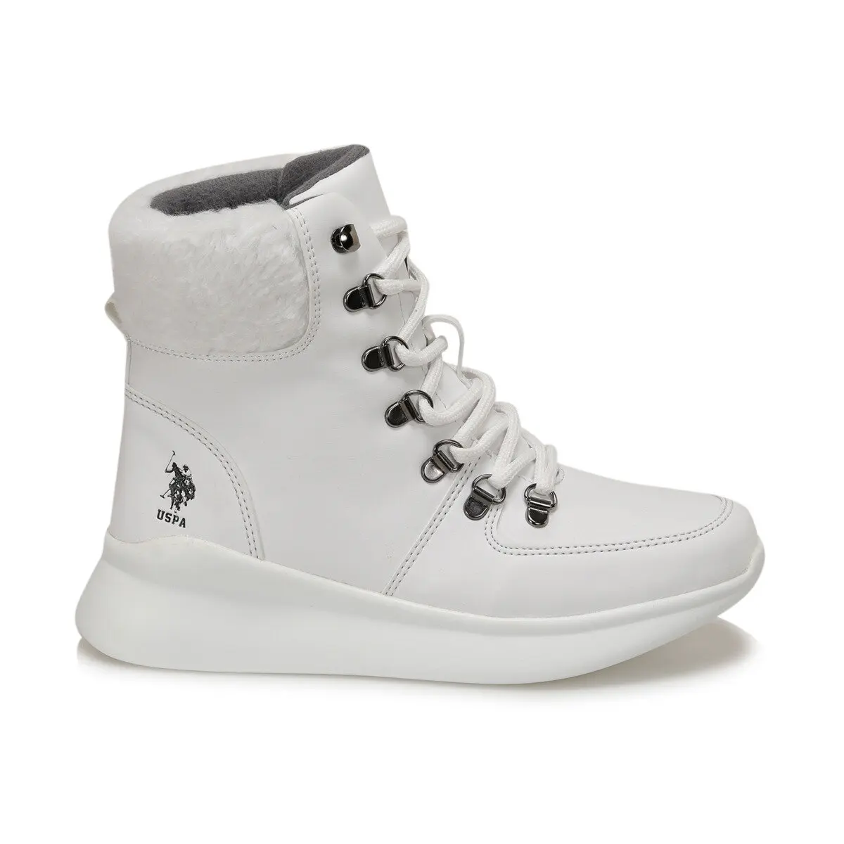 Botas de mujer blancas FLO GOYA 9PR POLO ASSN|Botas hasta el tobillo| -  AliExpress