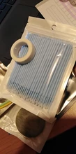 Microcepillo desechable, máscara de extensión de pestañas, Varita aplicadora, cucharas, herramientas de eliminación de pestañas, 100 Uds.