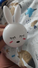 Led-Night-Light Bedside-Lamp Gifts Us-Plug Wall Bedroom Rabbit Cartoon Baby/children