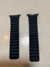 Correa de cuero para Apple Watch, banda magnética de 44mm, 40mm, 38mm y 42mm para reloj inteligente iWatch series 3, 4, 5, se, 6