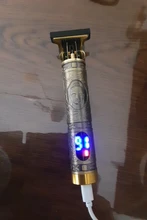 Maquinilla eléctrica para cortar el pelo para hombres, afeitadora inalámbrica recargable con pantalla LCD, 2021, 0mm, Máquina para cortar cabello de peluquero