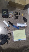 Kit de máquinas de tatuaje, pistola con fuente de alimentación de tinta, agarres para tatuaje, herramientas de arte corporal, conjunto completo de tatuaje, suministros de accesorios