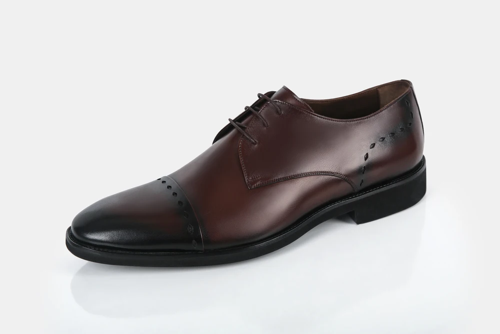 Modern Comfortable Stylish Four Season Men's Shoes Hand Painted Personalized 100% Genuine Leather