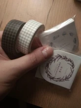 15mm * 10m básico Simple Color sólido red Washi cinta DIY Scrapbooking cinta adhesiva de La etiqueta engomada de papelería